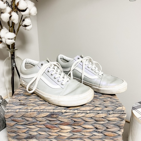 Vans Iridescent Old Skool Leather Lace Up Sneakers Size 9.5 - Picture 9 of 9